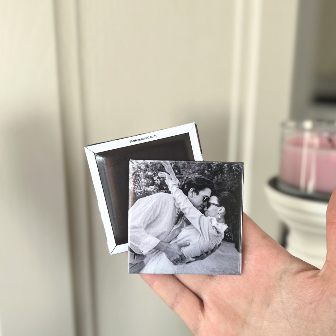 Custom photo magnets for fridge – personalize your favorite memories with high-quality prints.