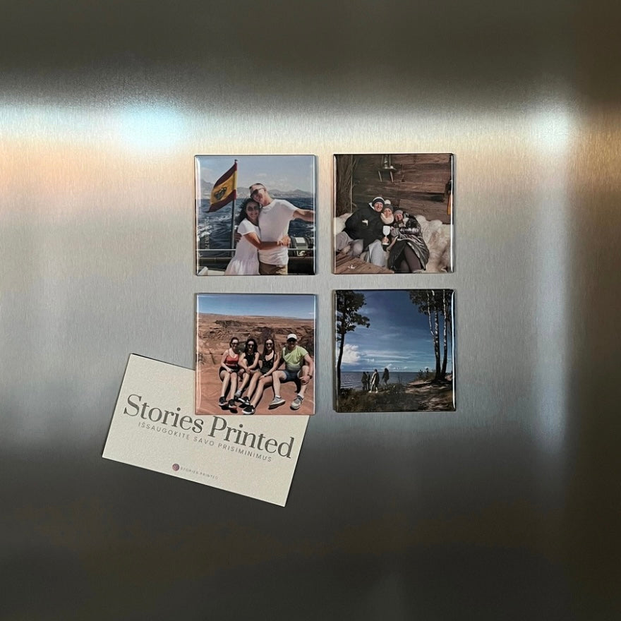 Custom photo magnets for fridge – personalize your favorite memories with high-quality prints.